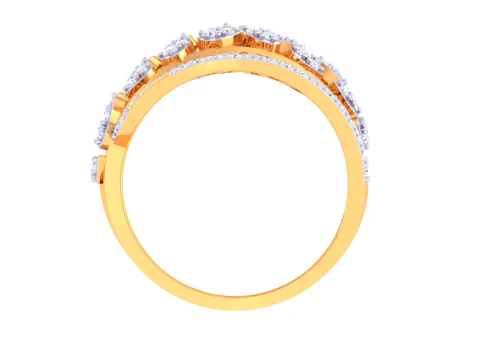 Printable 3D jewelry model of Lady diamond ring 3D Model