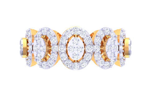 Printable 3D jewelry model of Lady diamond ring 3D मॉडल
