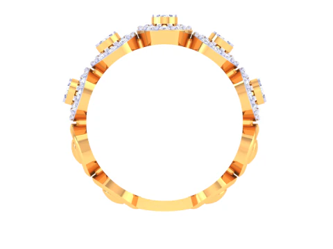 Printable 3D jewelry model of Lady diamond ring 3D Model