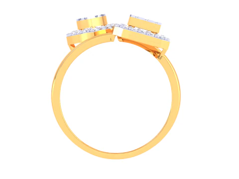 Printable 3D jewelry model of Lady diamond ring 3D Model