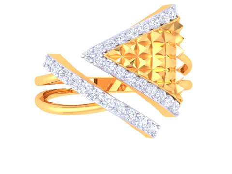 Printable 3D jewelry model of Lady diamond ring 3D Model