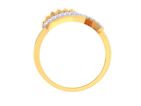 Printable 3D jewelry model of Lady diamond ring 3D Model
