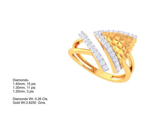 Printable 3D jewelry model of Lady diamond ring 3D Model