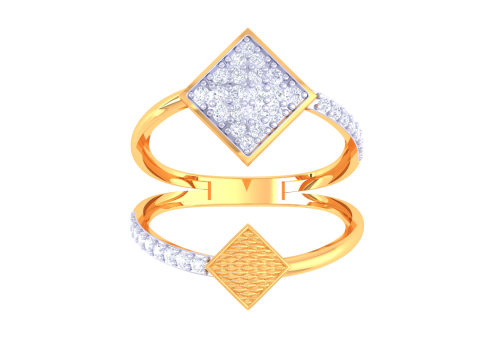 Printable 3D jewelry model of Lady diamond ring 3D 모델
