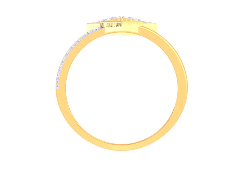 Printable 3D jewelry model of Lady diamond ring 3D Model