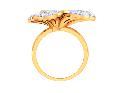 Printable 3D jewelry model of Lady diamond ring Modèle 3D