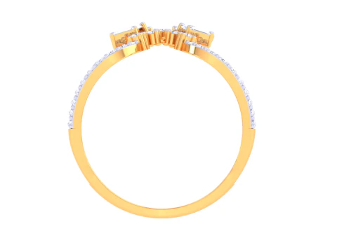 Printable 3D jewelry model of Lady diamond ring 3D Model