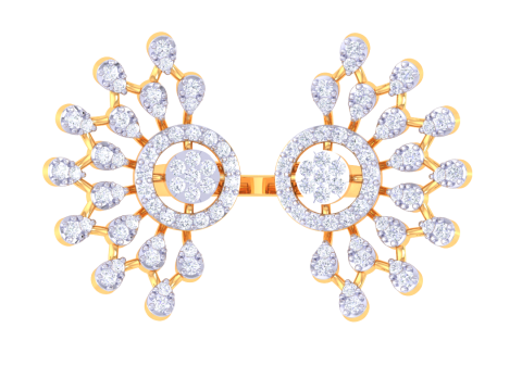 Printable 3D jewelry model of Lady diamond ring Model 3D