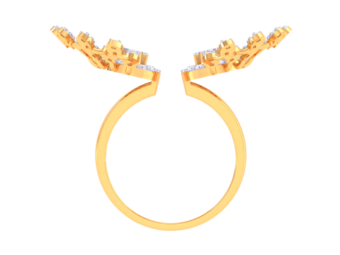 Printable 3D jewelry model of Lady diamond ring Model 3D