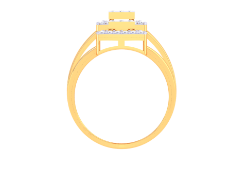 Printable 3D jewelry model of Lady diamond ring 3D 모델