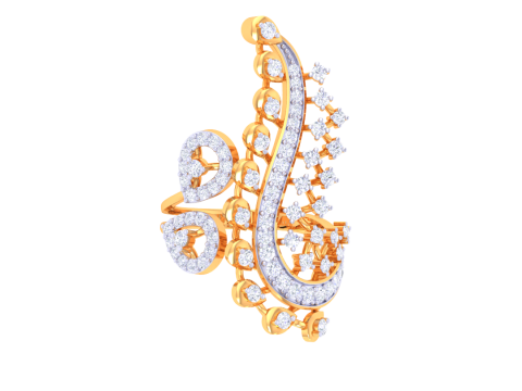Printable 3D jewelry model of Lady diamond ring Model 3D