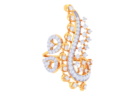 Printable 3D jewelry model of Lady diamond ring 3D Model