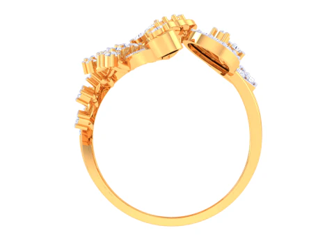 Printable 3D jewelry model of Lady diamond ring 3D Model