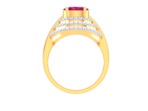 Printable 3D jewelry model of Lady diamond ring 3Dモデル