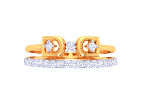Printable 3D jewelry model of Lady diamond ring Modèle 3D