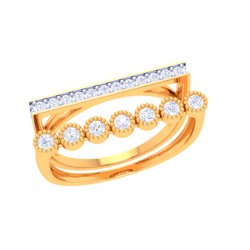 Printable 3D jewelry model of Lady diamond ring 3D मॉडल .c4d .max .obj .3ds .fbx .stl .blend 