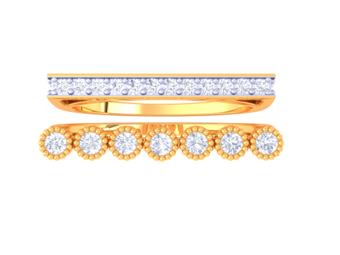 Printable 3D jewelry model of Lady diamond ring 3D मॉडल