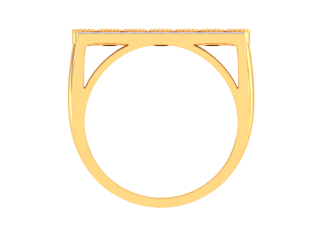 Printable 3D jewelry model of Lady diamond ring 3D मॉडल