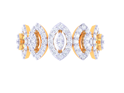 Printable 3D jewelry model of Lady diamond ring 3D Model