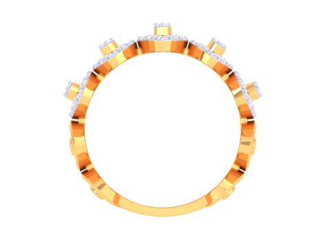Printable 3D jewelry model of Lady diamond ring 3D Model