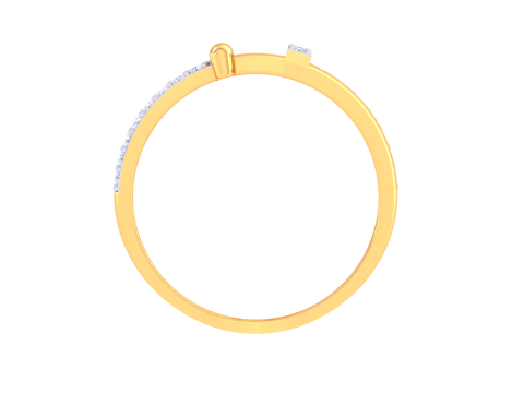 Printable 3D jewelry model of Lady diamond ring 3D Model
