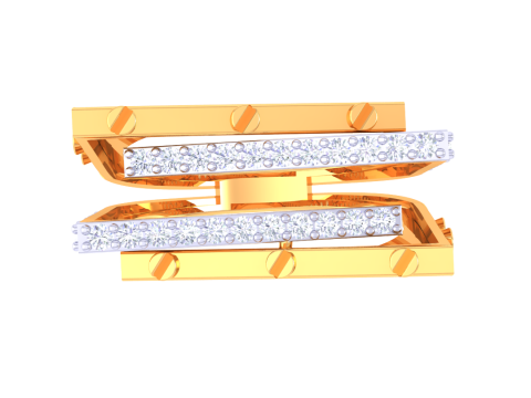 Printable 3D jewelry model of Lady diamond ring 3D 모델
