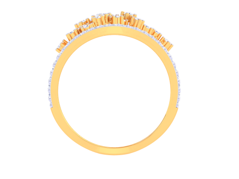 Printable 3D jewelry model of Lady diamond ring Modello 3D