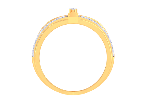 Printable 3D jewelry model of Lady diamond ring 3D Model