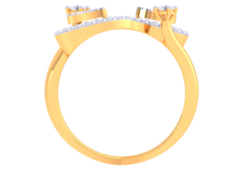 Printable 3D jewelry model of Lady diamond ring 3D Model