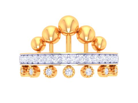 Printable 3D jewelry model of Lady diamond ring 3D 模型