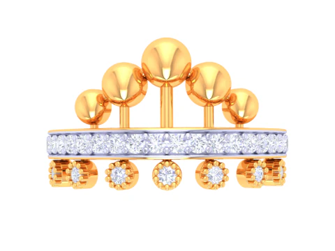 Printable 3D jewelry model of Lady diamond ring 3D Model