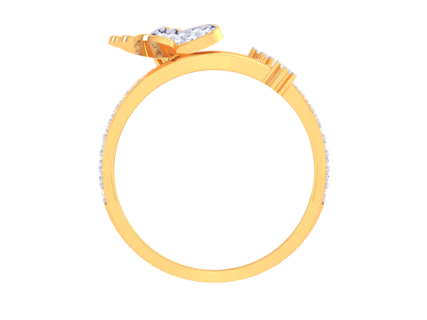 Printable 3D jewelry model of Lady diamond ring 3D Model