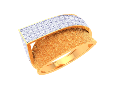 Printable 3D jewelry model of Lady diamond ring 3D मॉडल