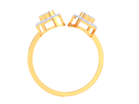Printable 3D jewelry model of Lady diamond ring 3Dモデル