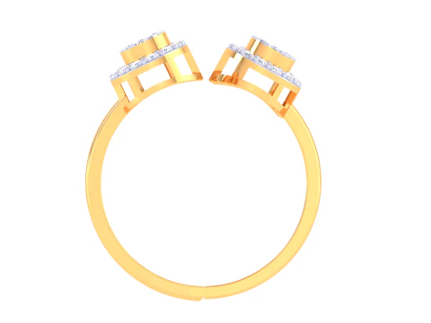 Printable 3D jewelry model of Lady diamond ring 3D Model