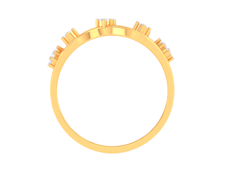 Printable 3D jewelry model of Lady diamond ring 3Dモデル