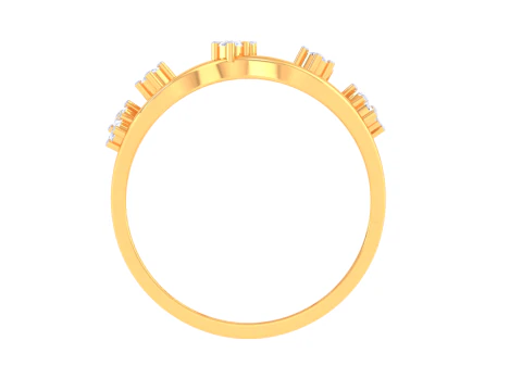 Printable 3D jewelry model of Lady diamond ring 3D Model