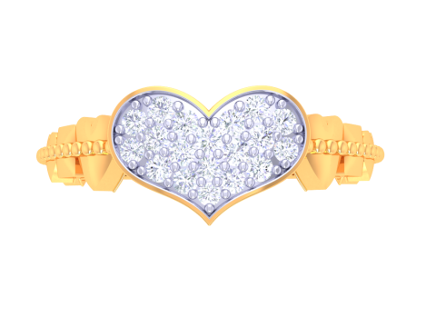 Printable 3D jewelry model of Lady diamond ring 3D मॉडल