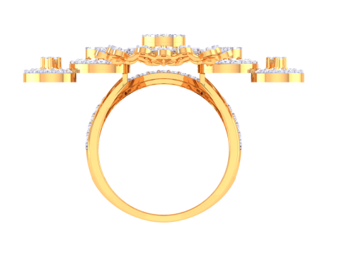Printable 3D jewelry model of Lady diamond ring 3D Модель