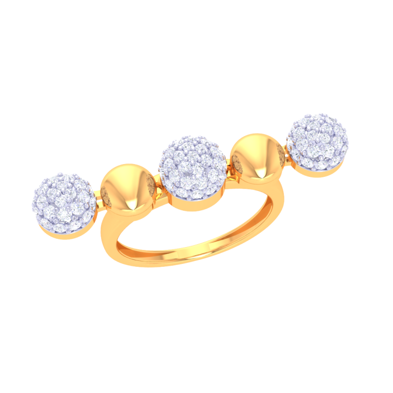 Printable 3D jewelry model of Lady diamond ring Modelo 3D .c4d .max .obj .3ds .fbx .stl .blend