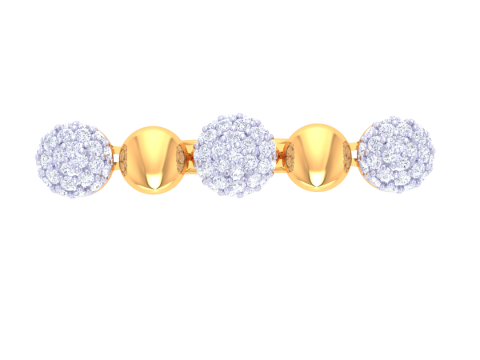 Printable 3D jewelry model of Lady diamond ring Modelo 3D