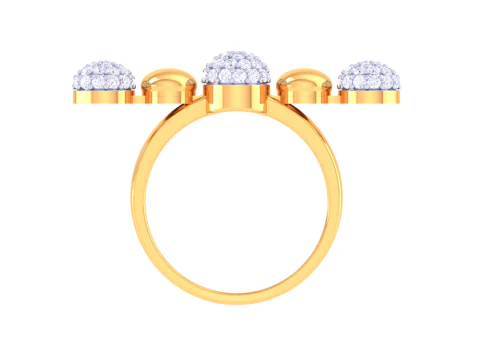 Printable 3D jewelry model of Lady diamond ring 3D Model