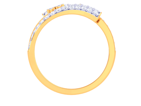 Printable 3D jewelry model of Lady diamond ring 3D Model