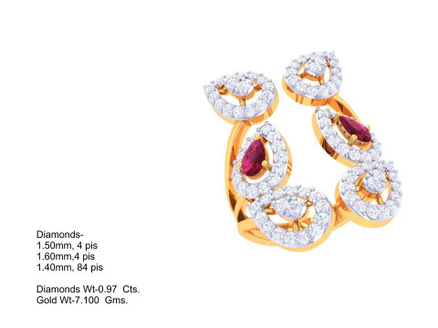 Printable 3D jewelry model of Lady diamond ring 3D Model