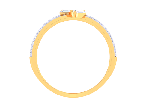 Printable 3D jewelry model of Lady diamond ring 3D 模型