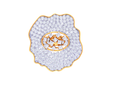 Printable 3D jewelry model of Lady diamond ring Model 3D