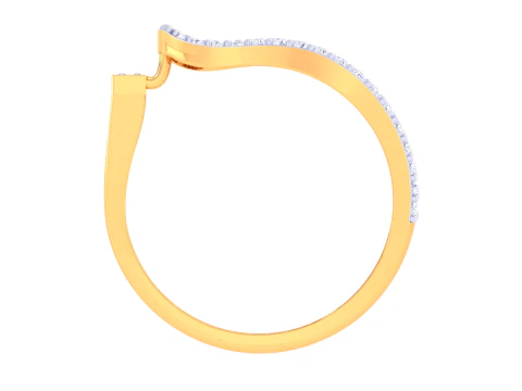 Printable 3D jewelry model of Lady diamond ring 3D Model