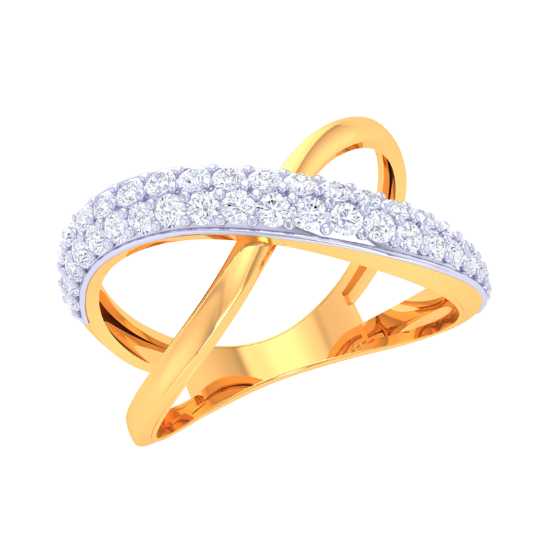 Printable 3D jewelry model of Lady diamond ring Modèle 3D .c4d .max .obj .3ds .fbx .stl .blend 