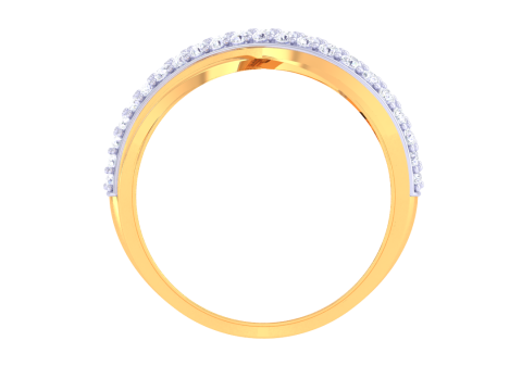Printable 3D jewelry model of Lady diamond ring Modèle 3D