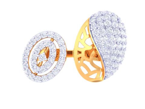 Printable 3D jewelry model of Lady diamond ring Modelo 3D